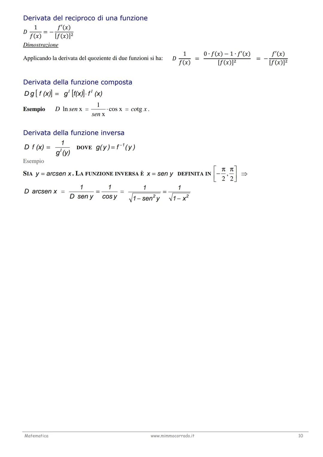 # LA DERIVATA DI UNA FUNZIONE
Teoria
Il problema della tangente
Uno dei problemi classici che portano al concetto di derivata è quello dell