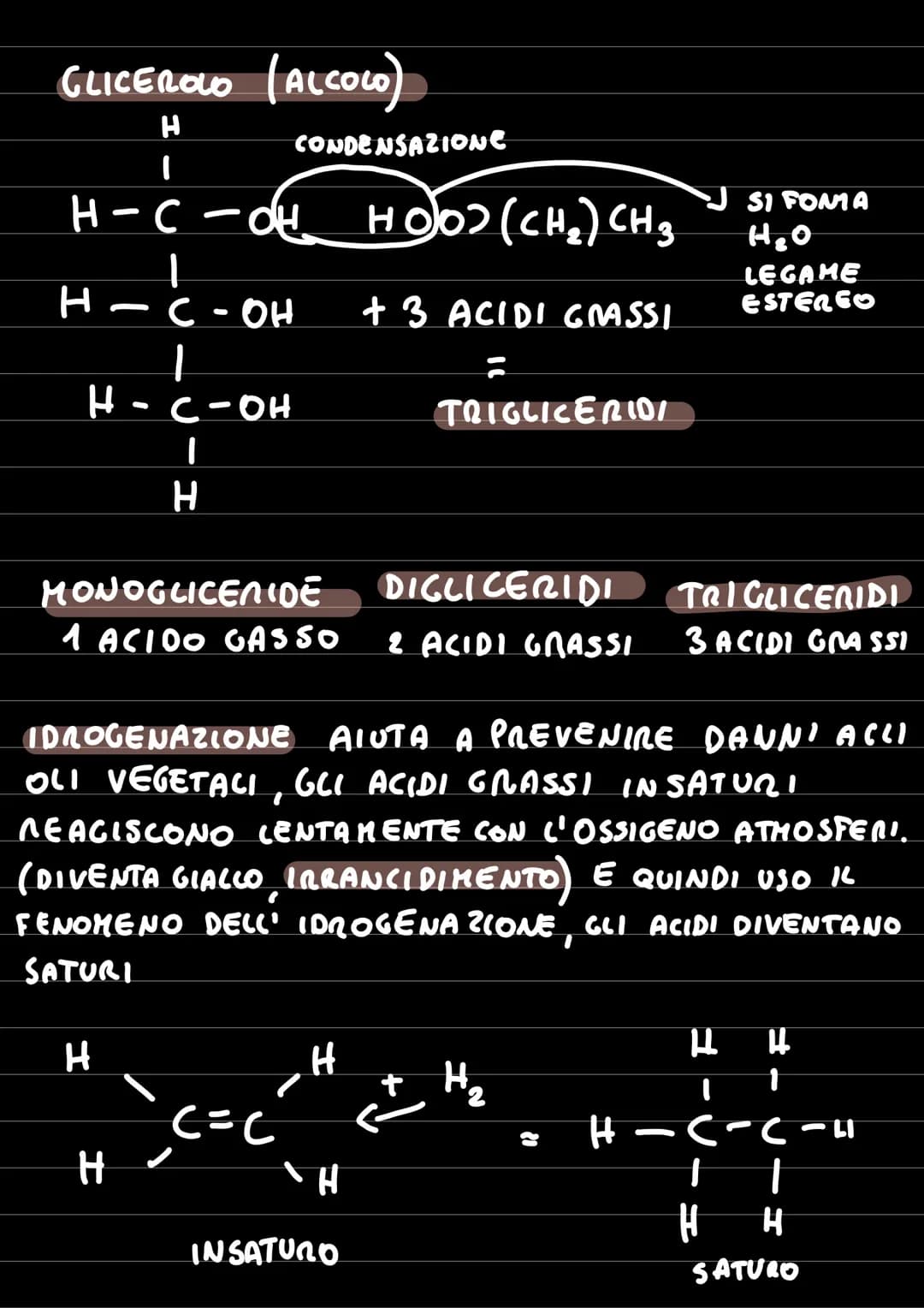 # I LIPIDI
DAL GRECO LIPOS= GRASSO
SONO COMPOSTI COSTITUITI SOPRATTUTIO DA CAR
BONIO E IDROGENO ED IN PARTE DA OSSIGENO
INSOLUBI IN SOLVEN
