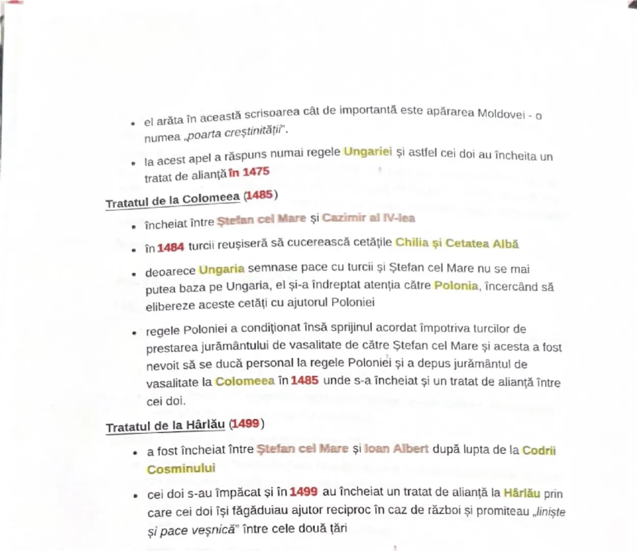 # ȘTEFAN CEL MARE (1457-1504) - Moldova
ACŢIUNI MILITARE
Lupta de la Baia (1467)
- a avut loc între Stefan cel Mare şi Matei Corvin
- lu