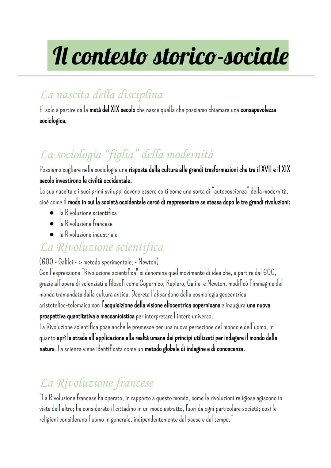 # Sociologia
## Che cos'è la sociologia?
### La definizione di sociologia
L'etimologia della parola può aiutarci a dare una definizione d