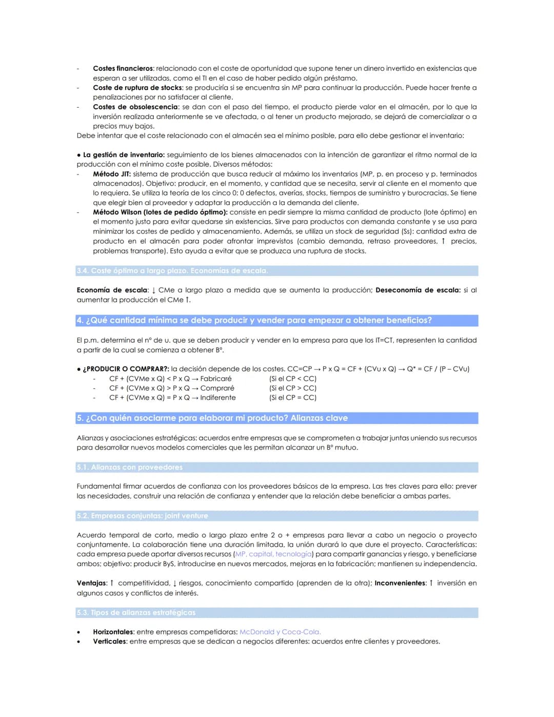 TEMA 5. ¿CÓMO VOY A PRODUCIR Y CON QUIÉN? FUNCIÓN DE PRODUCCIÓN
1. LA FUNCIÓN DE PRODUCCIÓN
Función de producción: relaciona la cantidad de