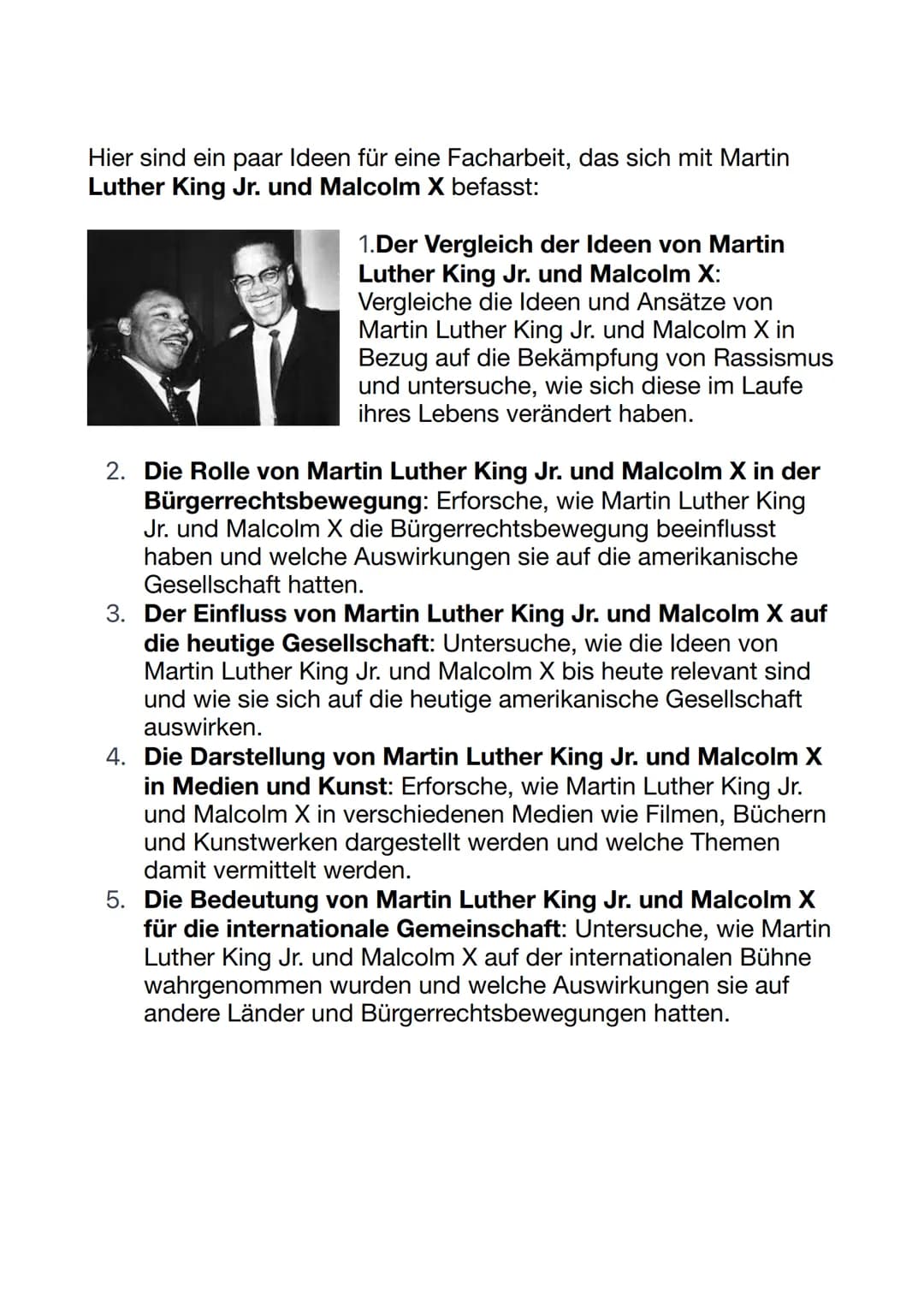 # Englisch: Facharbeit Themen
Hier sind ein paar Ideen für eine Facharbeit zum Thema Amerika:
1. Der Einfluss der Medien auf die politisc