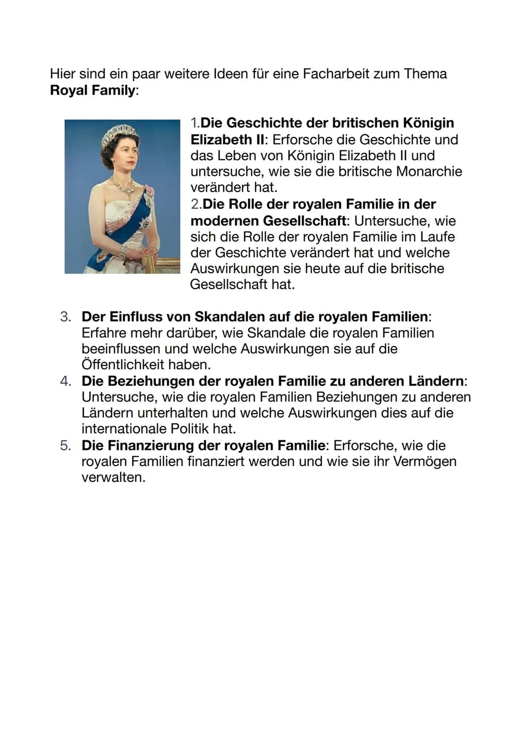 # Englisch: Facharbeit Themen
Hier sind ein paar Ideen für eine Facharbeit zum Thema Amerika:
1. Der Einfluss der Medien auf die politisc