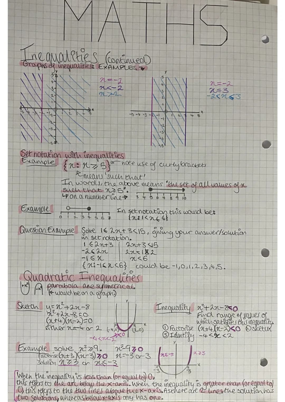 # MATHS
Inequalities
Inequalities are the relationships between two expressions which are not equal
to one anothers The symbols used for in