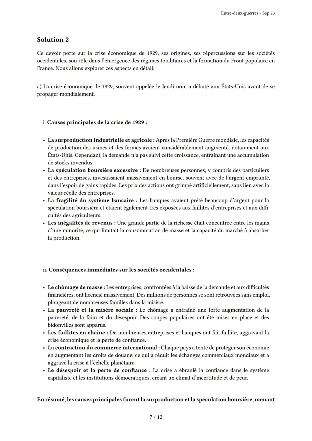 # Entre-deux-guerres
Généré par Knowunity.fr - Sep 23
Description: Cet examen couvre l'Entre-deux-guerres, les démocraties fragilisées et