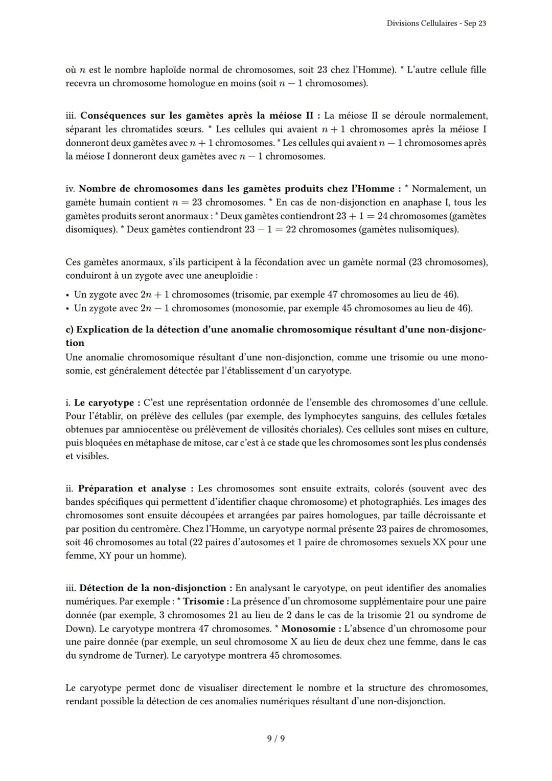 Divisions Cellulaires
Généré par Knowunity.fr - Sep 23
Description: Cet examen couvre les mécanismes de mitose et méiose.
Bonne chance!